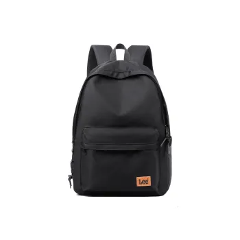 Lee Fabric Business Travel Backpack Unisex Black/Khaki/Red