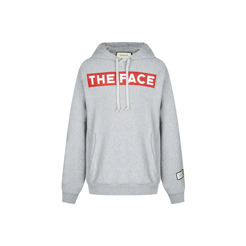 GUCCI 'The Face' Hoodie 'Grey'-0