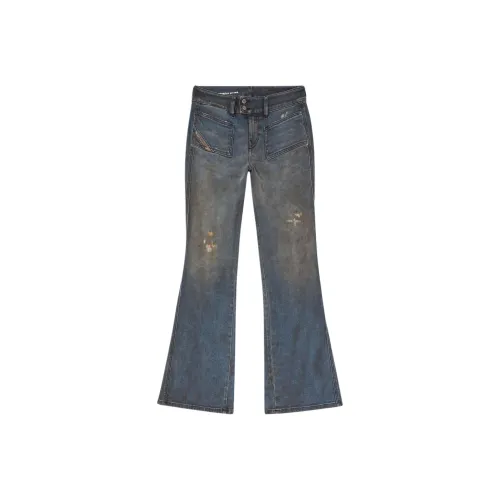 DIESEL D Hush Distressed Flared Jeans