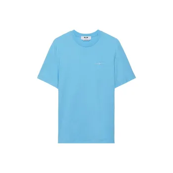 MSGM Logo embroidered T shirt