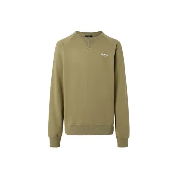 BALMAIN Sweatshirts Men Army Green