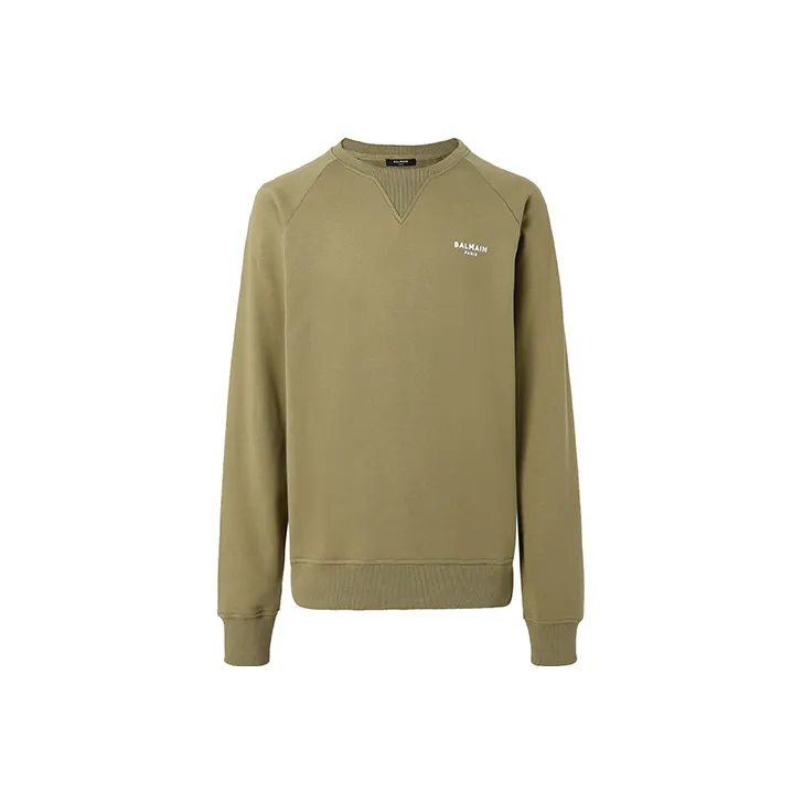 BALMAIN Sweatshirts Men Army Green-0