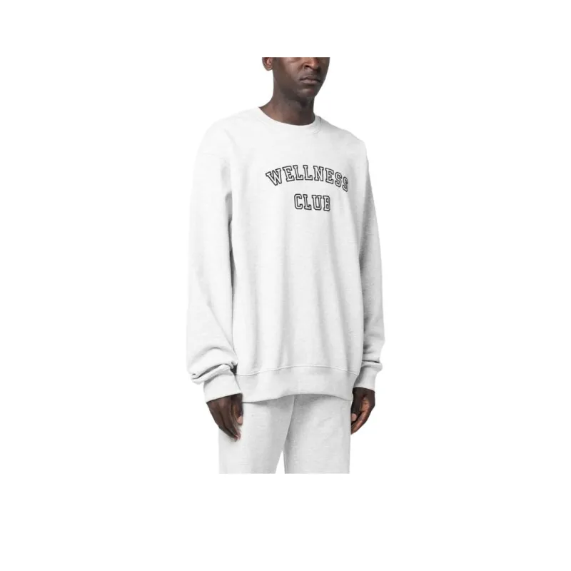 SPORTY & RICH Slogan print Cotton Sweatshirt-1