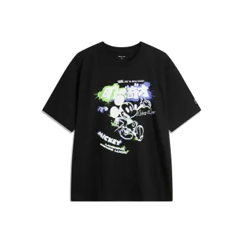 LiNing Disney T Shirt Unisex Black