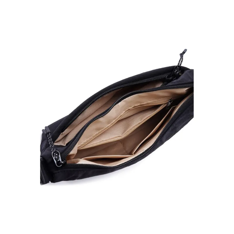 Dubaolu Fabric Dumpling Bag Crossbody Bag Medium Size Unisex Black/Khaki/Brown-11
