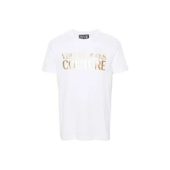 VERSACE JEANS COUTURE Logo Printed Crewneck T Shirt