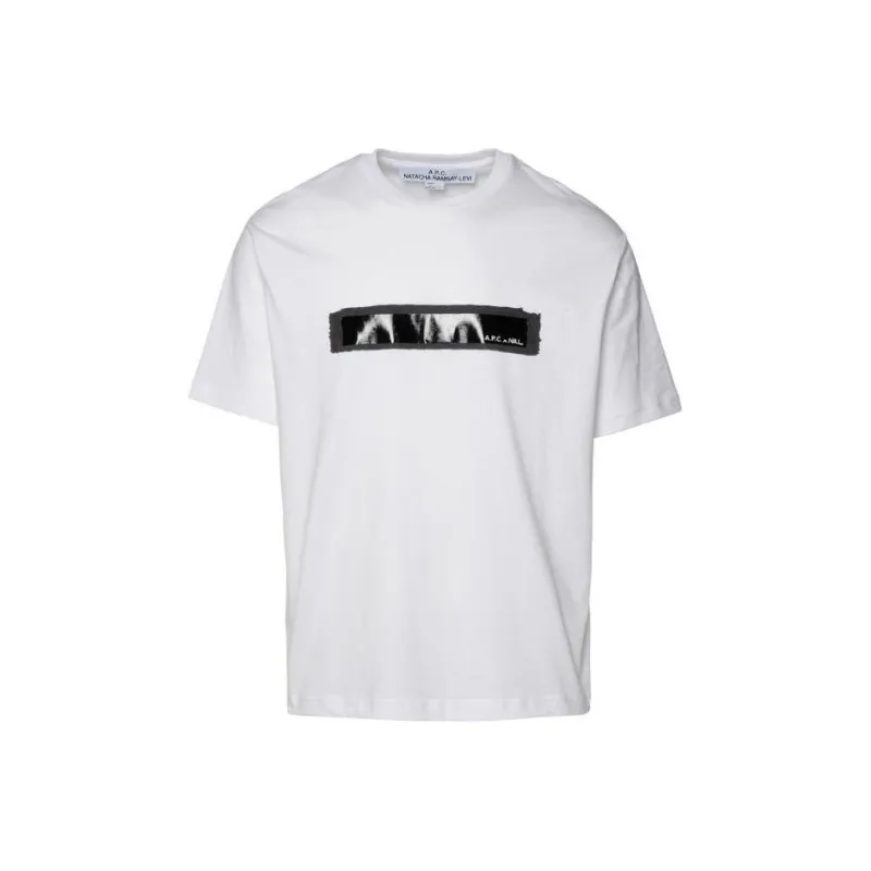 A.P.C Logo Printed Crewneck T Shirt-0