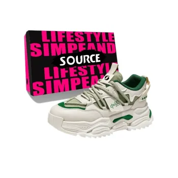 SOURCE Anti Slip And Wear Resistant Breathable Low Top Chunky Sneakers Men's
