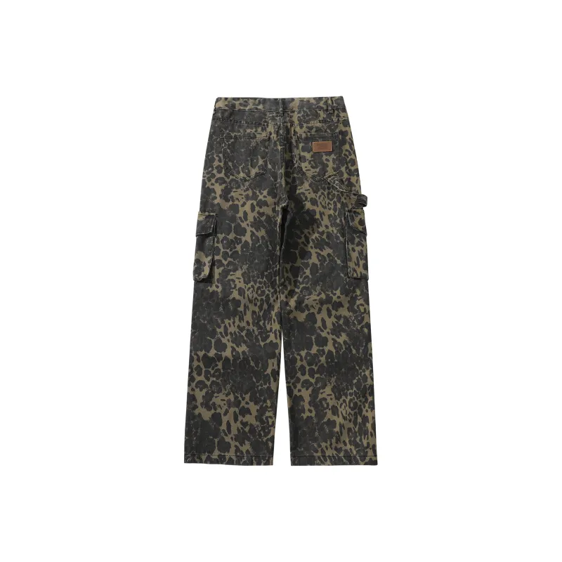 Pepe The Frog Jeans Unisex Leopard Print-1