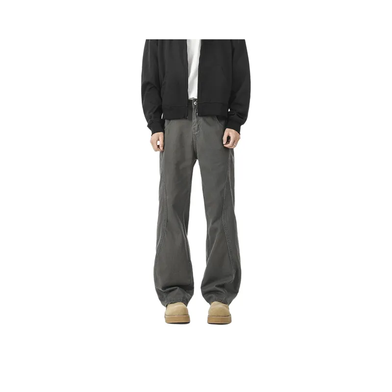 DAFK Casual Pants Men's Gray Recommended By The Main Designer-2