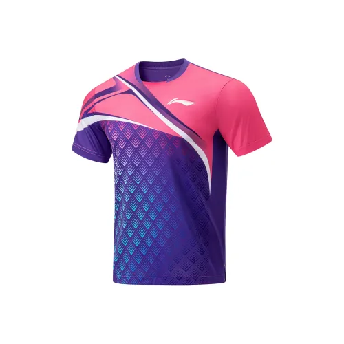 LINING Table Tennis Series T-Shirts Unisex Purple
