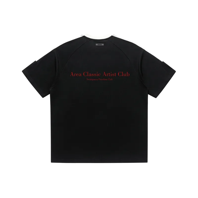 SWAMP AREA T-Shirt Unisex Black White-2