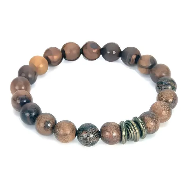 MUXIANG Sandalwood Bracelets Unisex-0