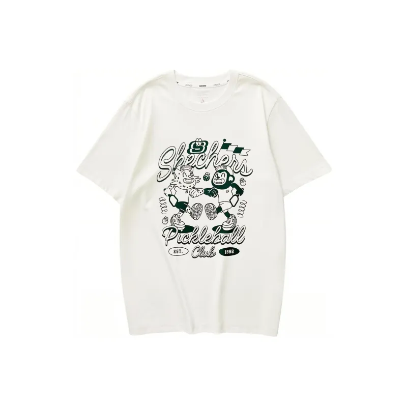 Skechers SS24 T Shirt Unisex Marshmallow White-0