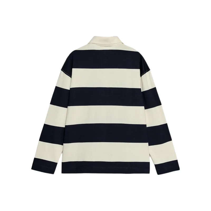 ZARA Polo Shirt Women's Stripes-1