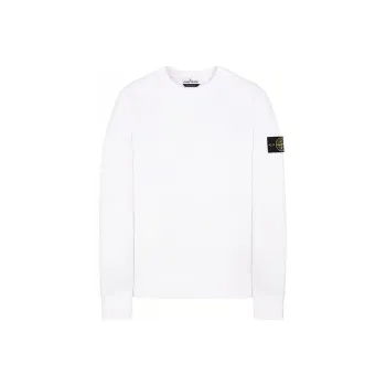 STONE ISLAND Garment Dyed Cotton Fleece Crewneck