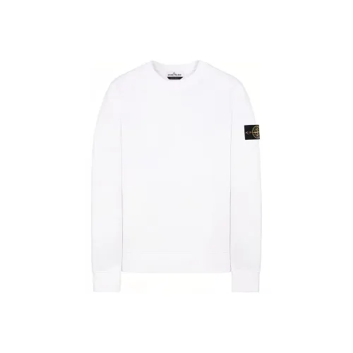 STONE ISLAND Garment Dyed Cotton Fleece Crewneck