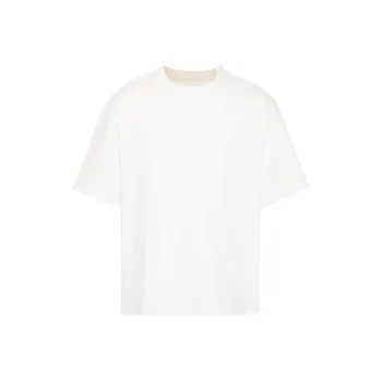 JIL SANDER Zip embellished Cotton T shirt