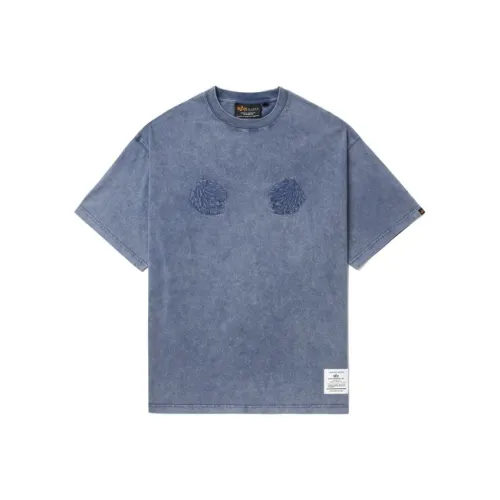 Alpha Industries T Shirt Unisex Blue