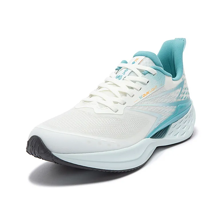361° Anti Slip Wear Resistant Low Top Casual Running Shoes Men's White Glaze Celadon Green-1
