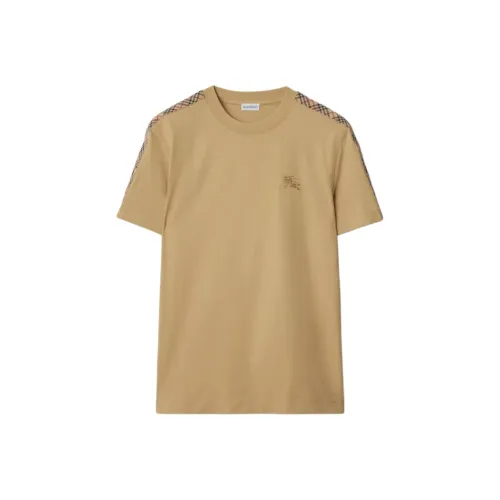 Burberry Checkered trim Cotton T shirt
