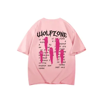 WOLF ZONE T Shirt Unisex Apricot