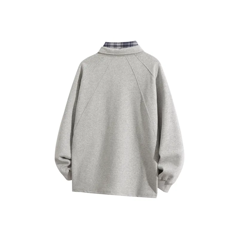 Tre Club Polo Shirt Unisex White Gray-3