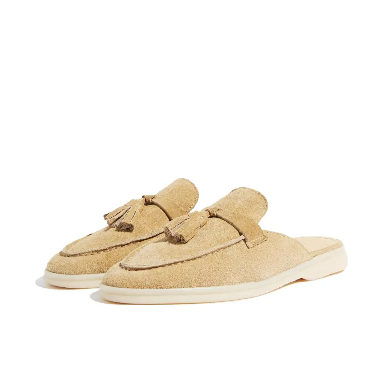 SCAROSSO Tassel/detail Suede Mules Women's-2