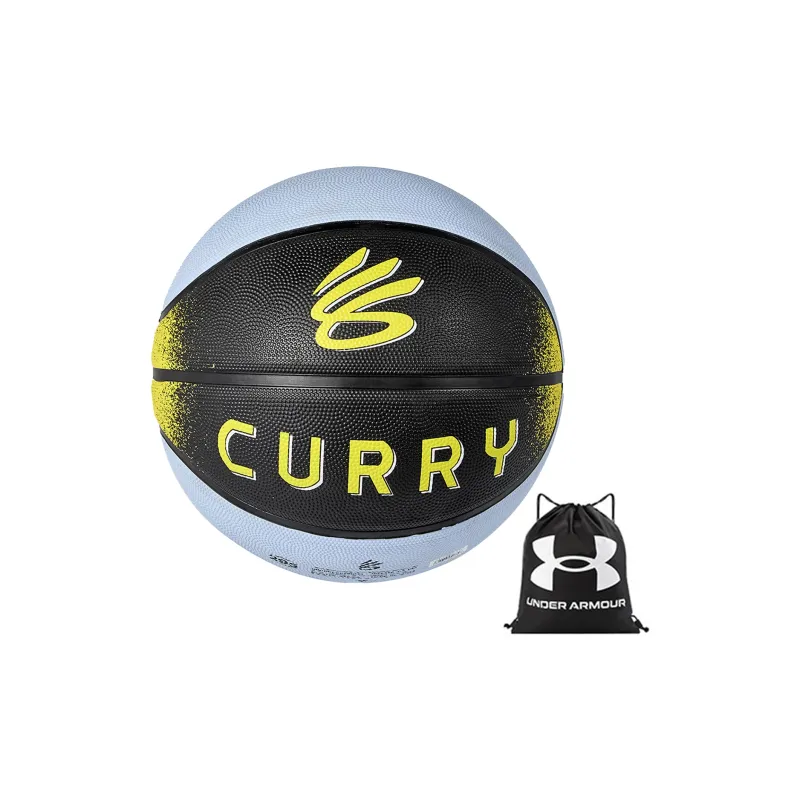 Under Armour x KULI CURRY Collection Rubber Basketball Black Blue Size 7 Street Training Unisex-8