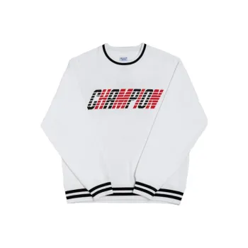Champion Crew Neck Sweatshirt Japan Version Unisex White