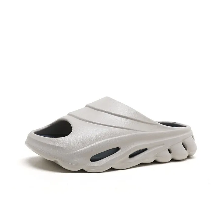 Mulinsen EVA Slip Resistant Slide Slippers Men's Card Gray Blue-1