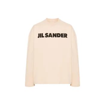 JIL SANDER Logo Printed Long-Sleeved T-Shirt