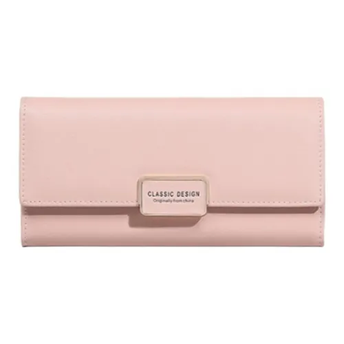 VINEY Cow Leather Wallet Clip Clutch Small Size Women's Multicolor