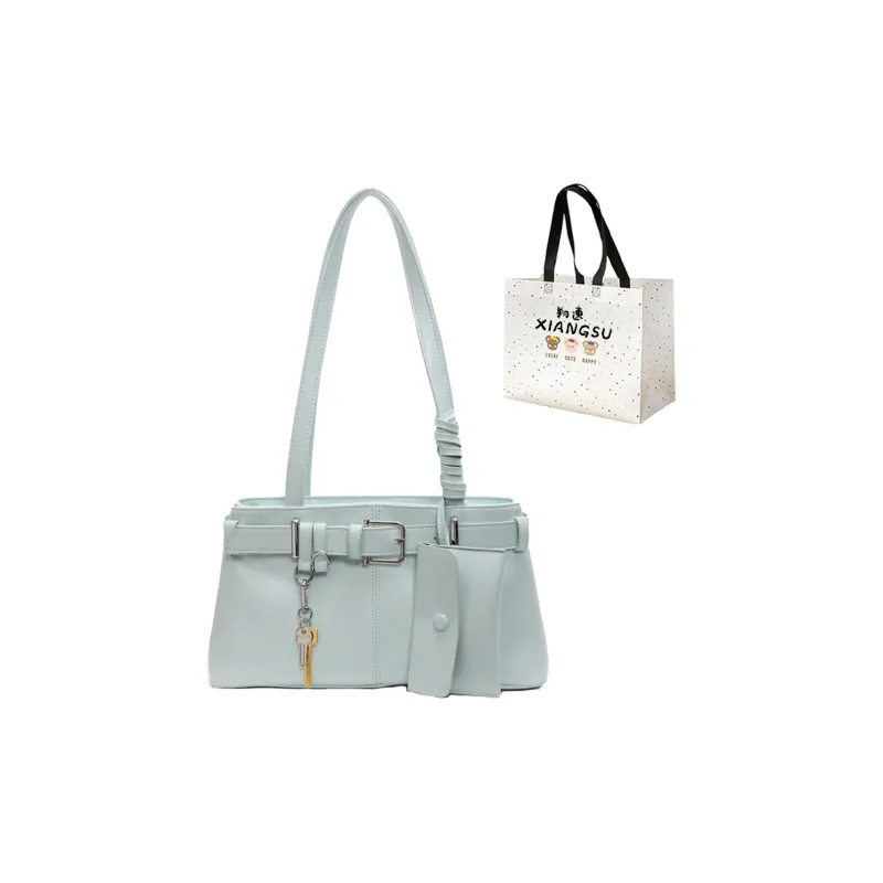 XIANGSU PU Shoulder Bag Regular Women's White/Silver/Black/Blue/Pink-18