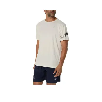 Asics SHORT SLEEVE TOP ICON T-Shirt Men's Birch Wood