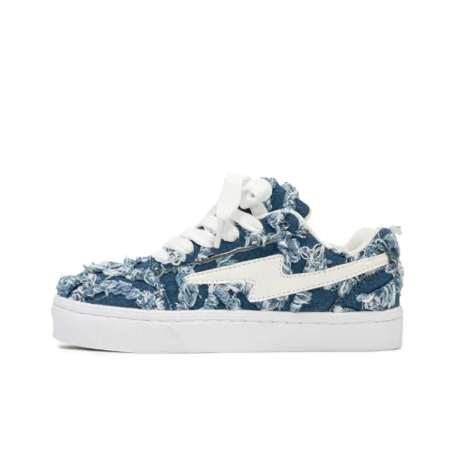 A&M Durable Breathable Low Top Skateboard Shoes Unisex Dark Blue