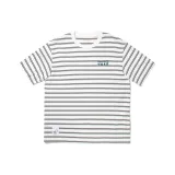 Champagne White/Black/Ink Green Stripes