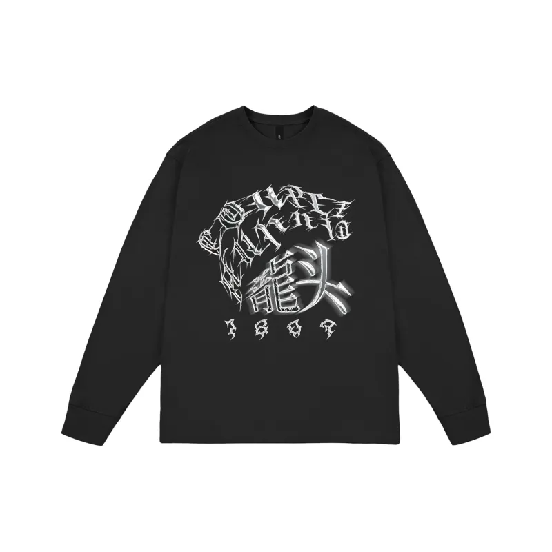 1807 x Couple Hunnid Long Sleeved T Shirts Unisex-0
