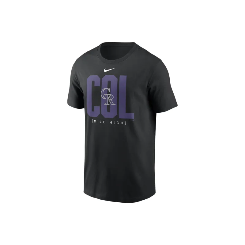 Nike T-Shirt Colorado Rockies Men's Black-0