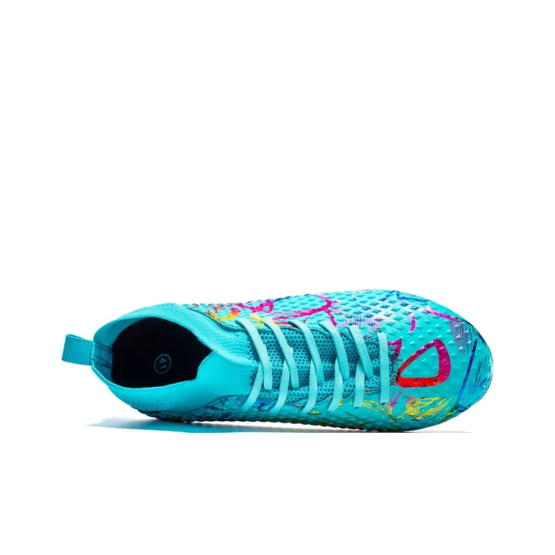 QIUTEXIONG FG Rubber Long Studs TF Rubber Broken Studs Soft Ground Firm Ground Balance Soccer Shoes Unisex-30