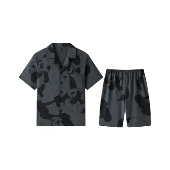 Gongdie Pajama Set Men's Dark Gray