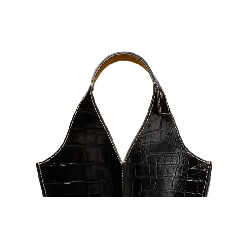TORY BURCH Leather Handbag Women's Black-3