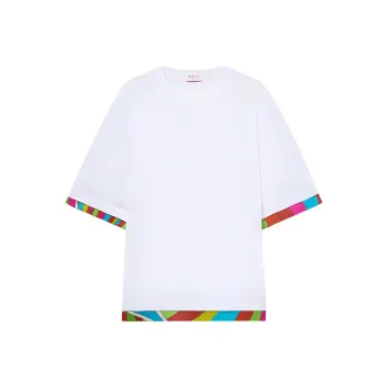 EMILIO PUCCI Iride print Cotton T shirt