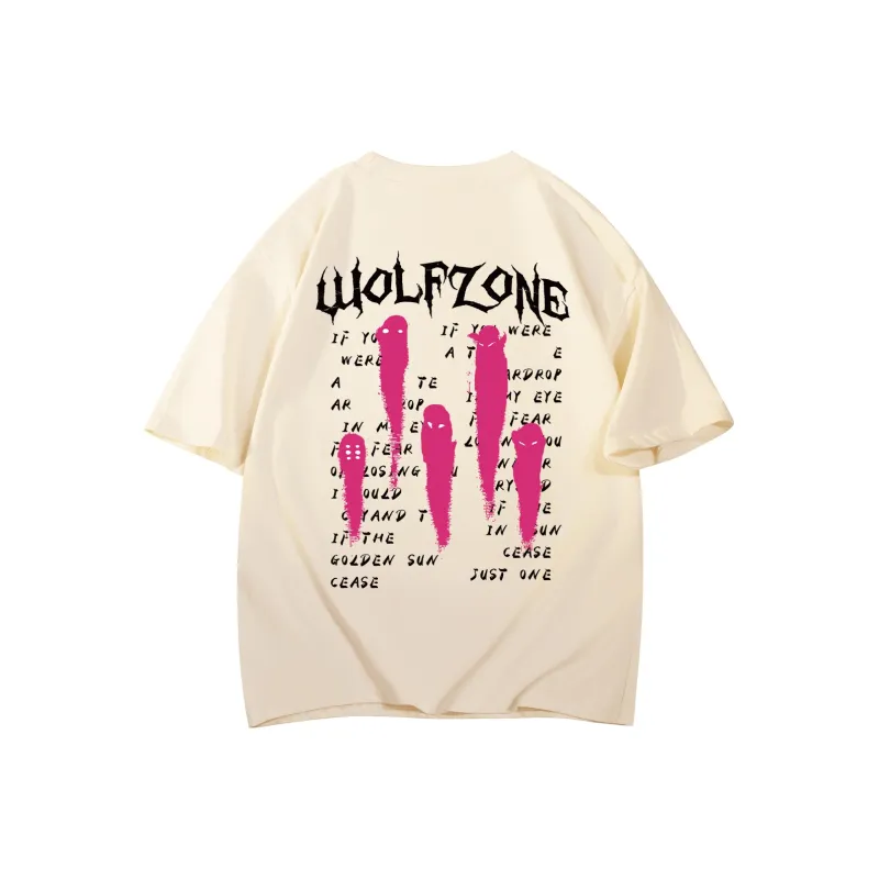 WOLF ZONE T-Shirt Unisex Apricot-6