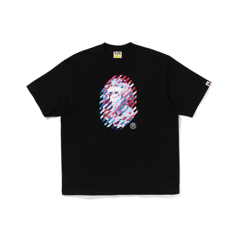 A BATHING APE Abc Camo Illusion Ape Head Tee-0