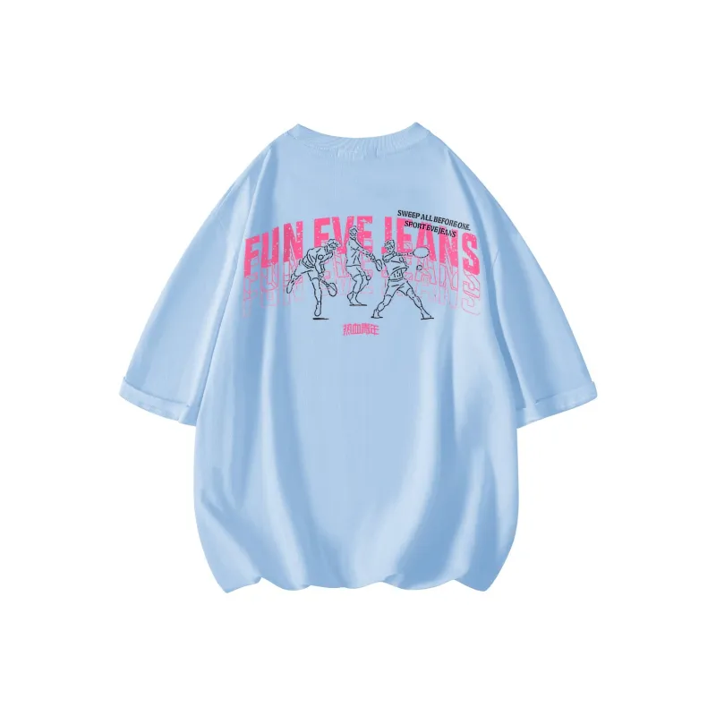 Yiwen T-Shirt Unisex Carolina Blue-8