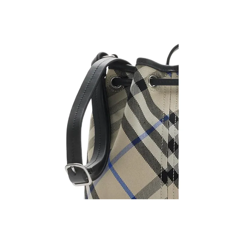 Burberry Cotton Bucket Bags Shoulder Bags Mini Women's Ground Cloth Color-3
