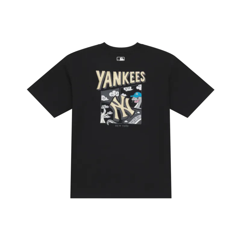 MLB New York Yankees SS25 T Shirt Unisex Black-0
