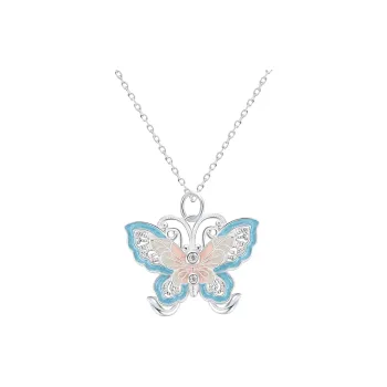 Happy Tide S999 Fine Silver Necklaces Women's