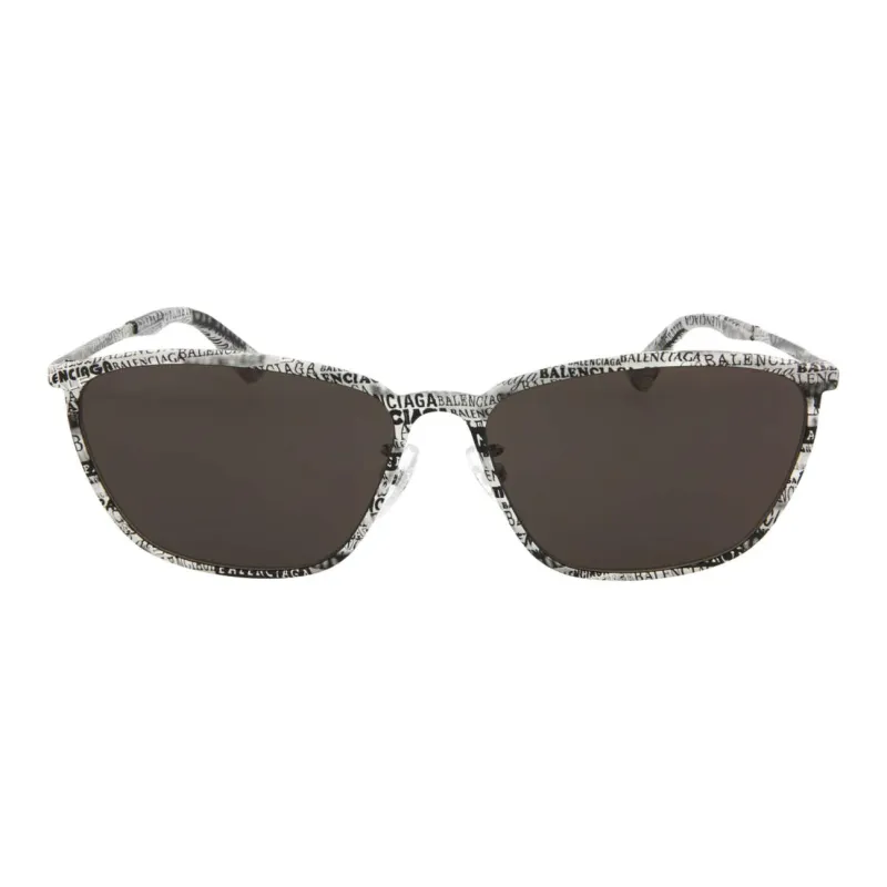 Balenciaga Square Sunglasses Unisex White-1
